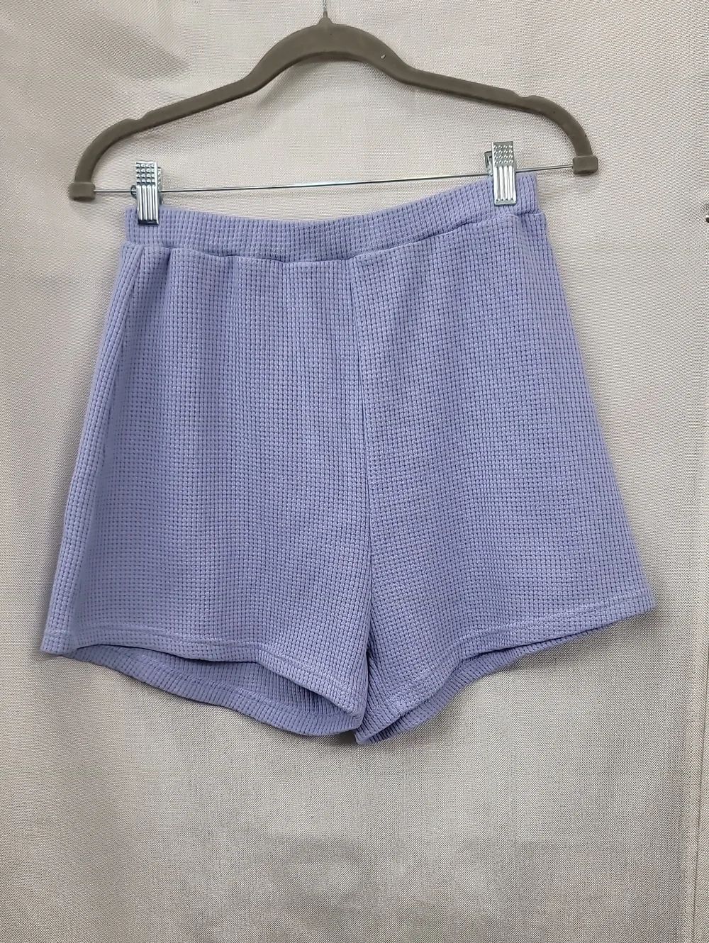 Sabo Nwt Wanderer Lavender Waffle-Knit High-Waist Shorts Size Small